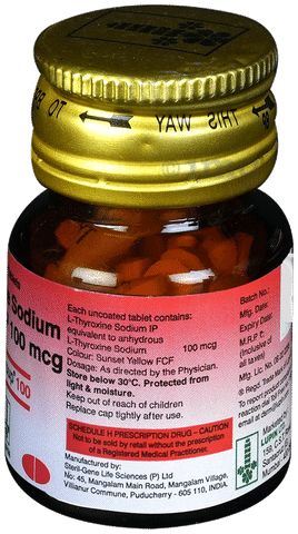 Thyroup 100 Mcg Tablet 100