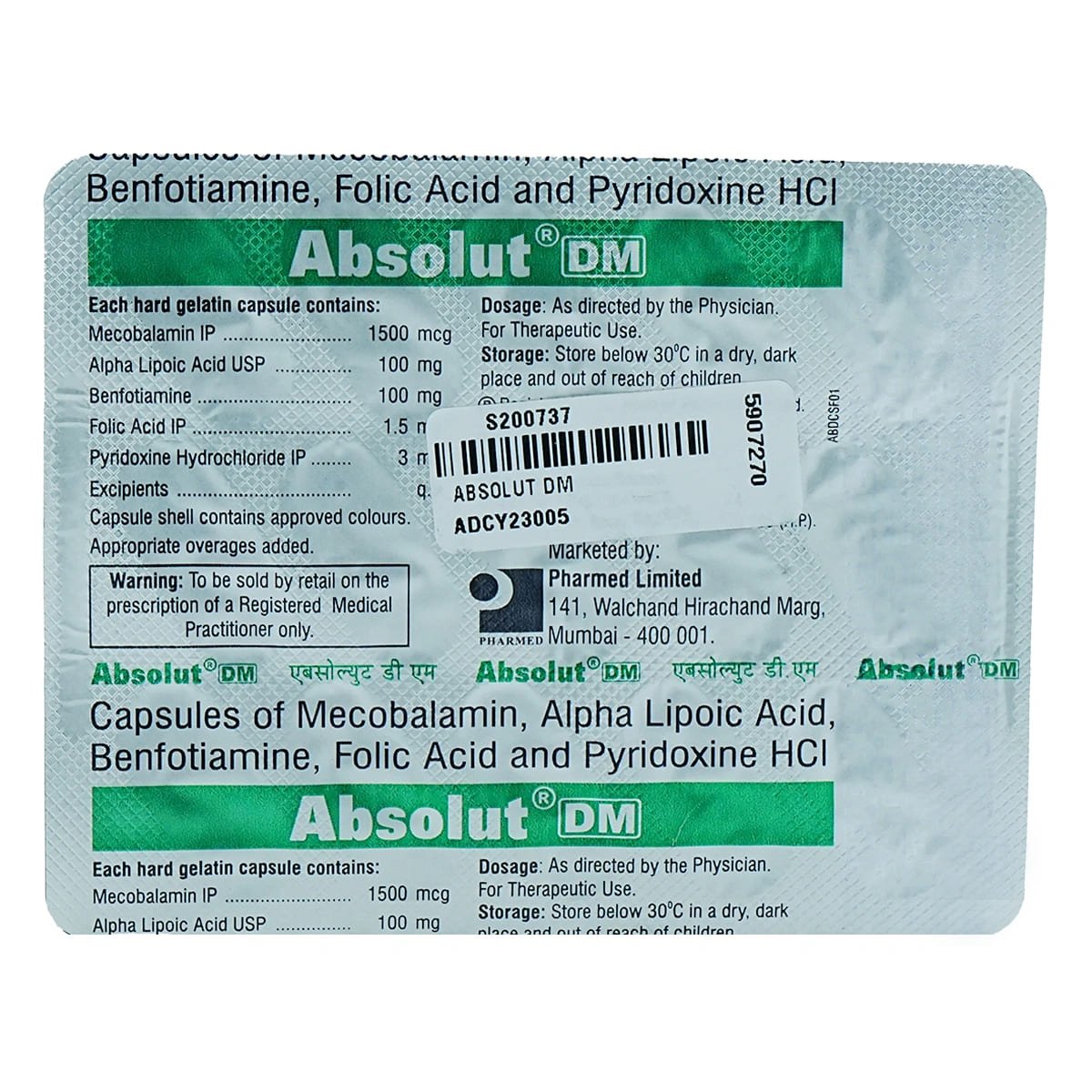 Absolut Dm Capsule 10