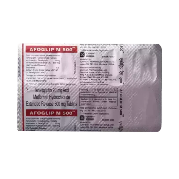 Afoglip M 20/500 Mg Tablet 10