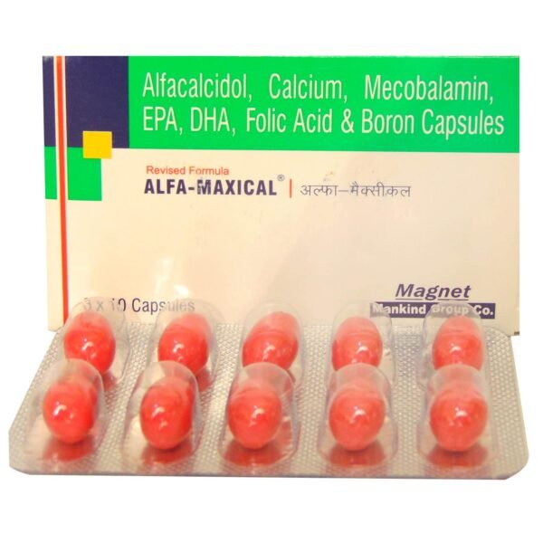 Alfa Maxical Nf 500Mg/0.25 Mcg Capsule 10