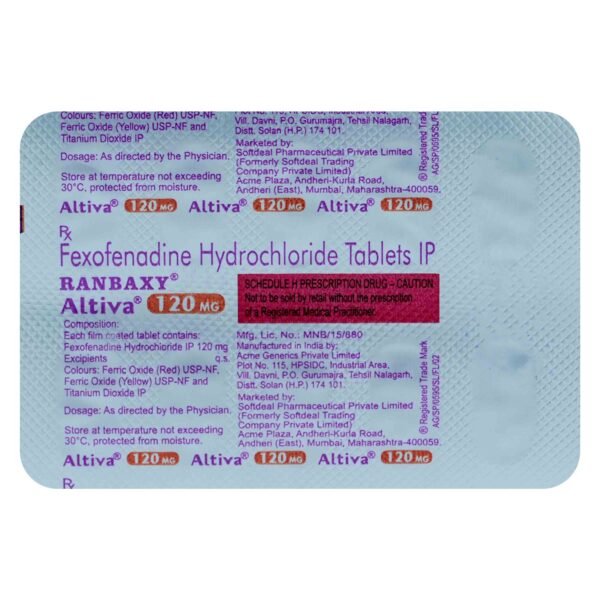 Altiva 120 Mg Tablet 10