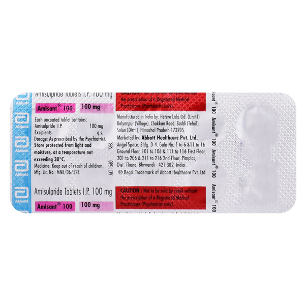 Amisant 100 Mg Tablet 10
