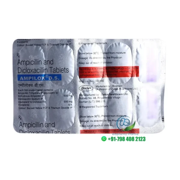Ampilox Ds 500/500 Mg Tablet 10