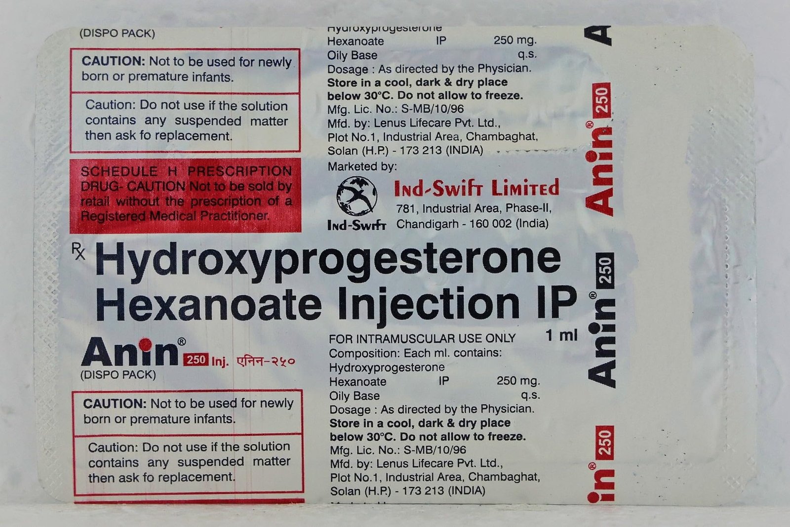 Anin 250 Mg Injection 1 Ml