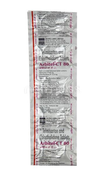 Arbitel Ct 80/12.5 Mg Tablet 10