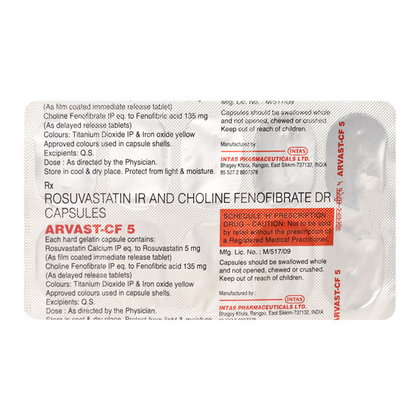 Arvast Cf 5/135 Mg Capsule 10