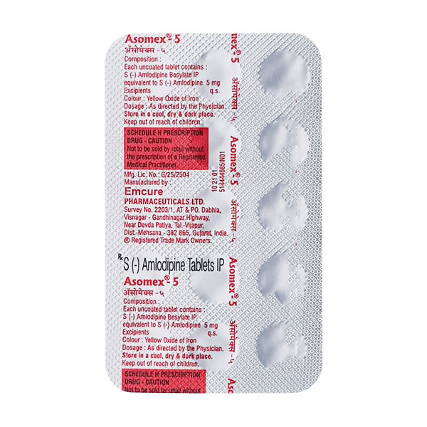 Asomex 5 Mg Tablet 15