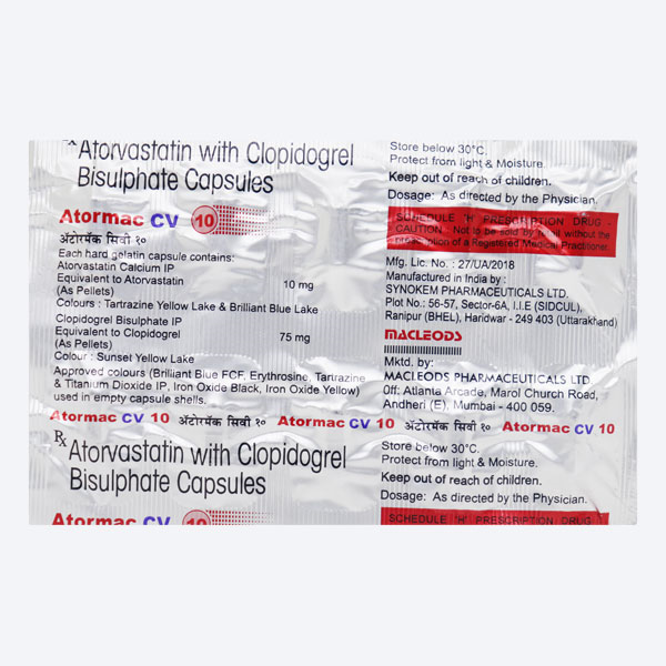 Atormac Cv 10/75 Mg Tablet 10