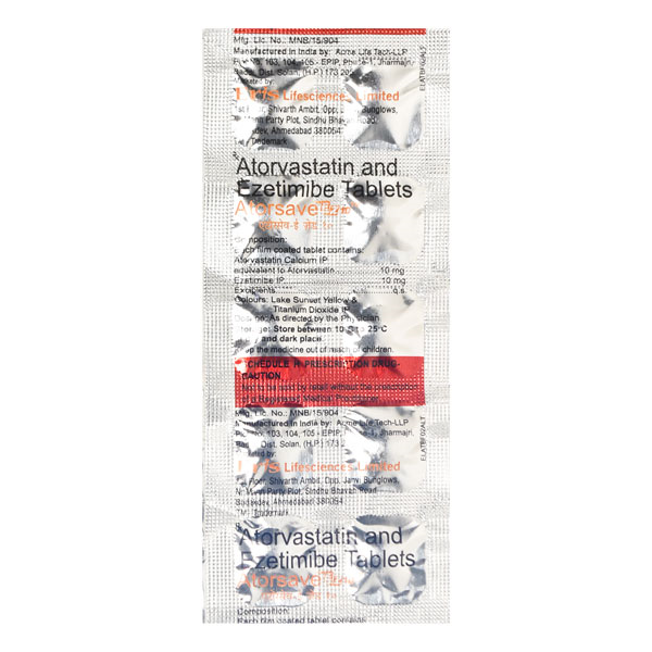 Atorsave Ez 10/10 Mg Tablet 10