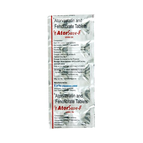 Atorsave F 10/160 Mg Tablet 10