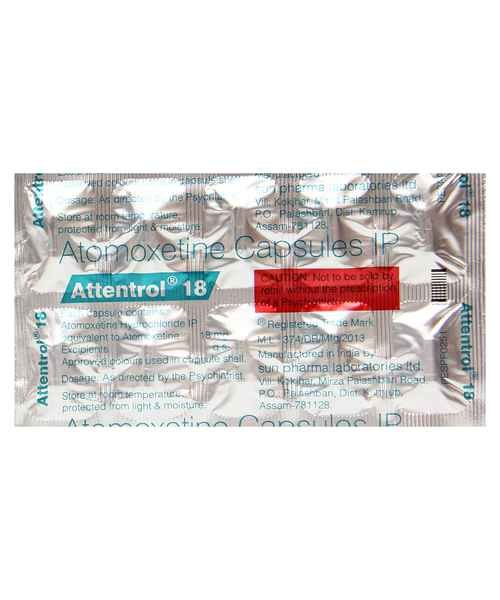 Attentrol 18 Mg Capsule 10