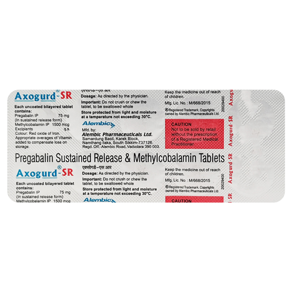 Axogurd 75/1500 Mg Tablet Sr 10