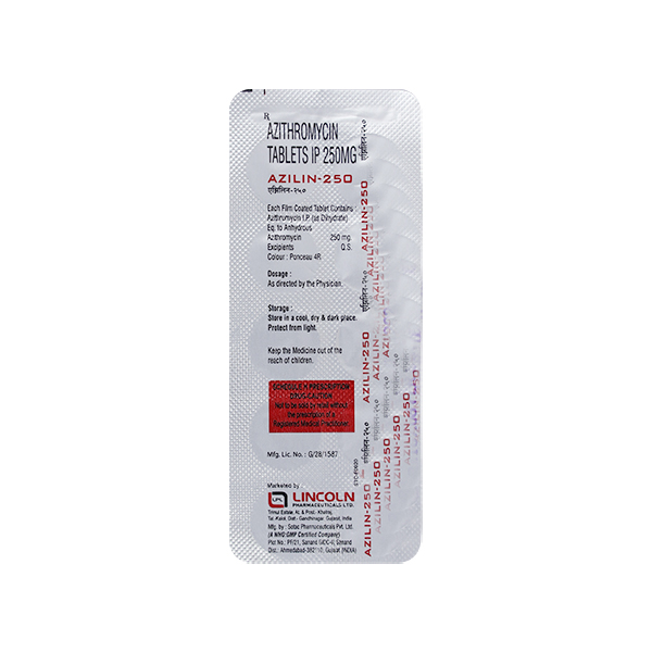 Azilin 250 Mg Tablet 10
