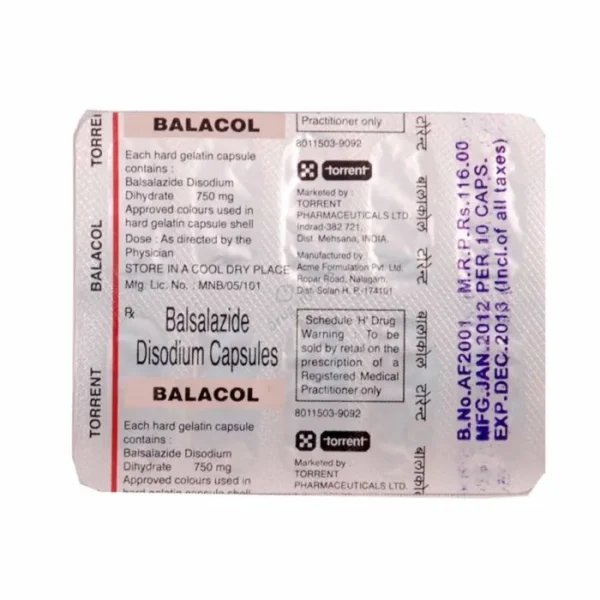 Balacol 750 Mg Capsule 10