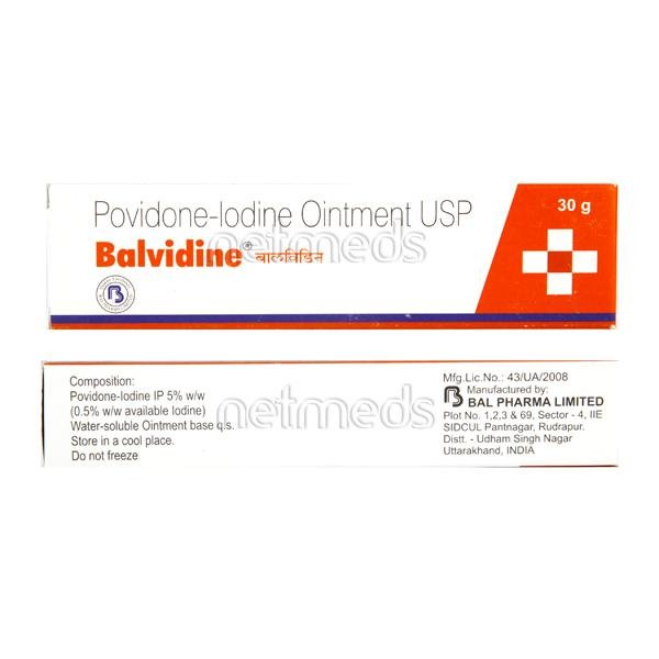 Balvidine 5 % Ointment 30 Gm