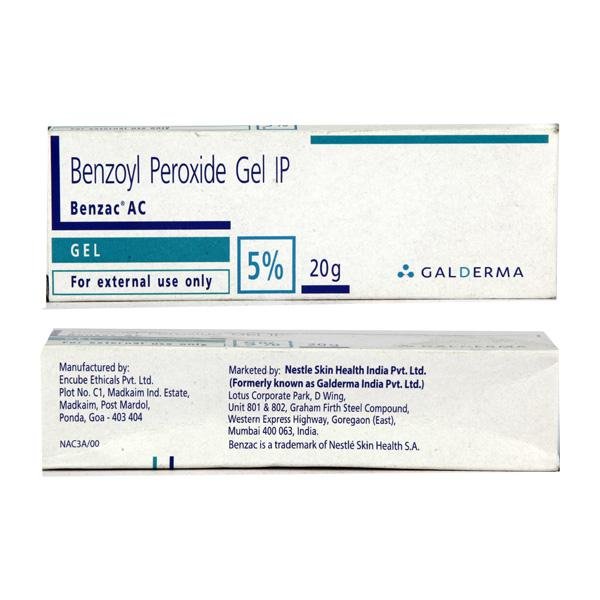 Benzac Ac 5 % Gel 20 Gm