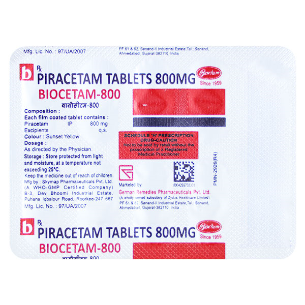 Biocetam 800 Mg Tablet 10