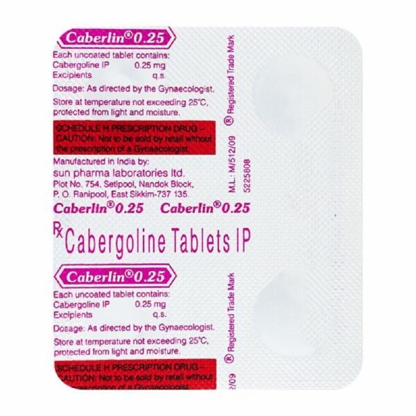 Caberlin 0.25 Mg Tablet 2