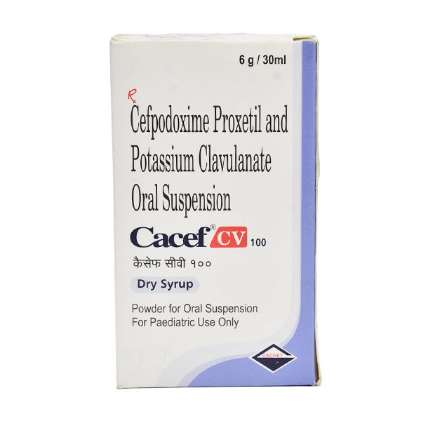 Cacef Cv 100 Mg Dry Syrup 30 Ml