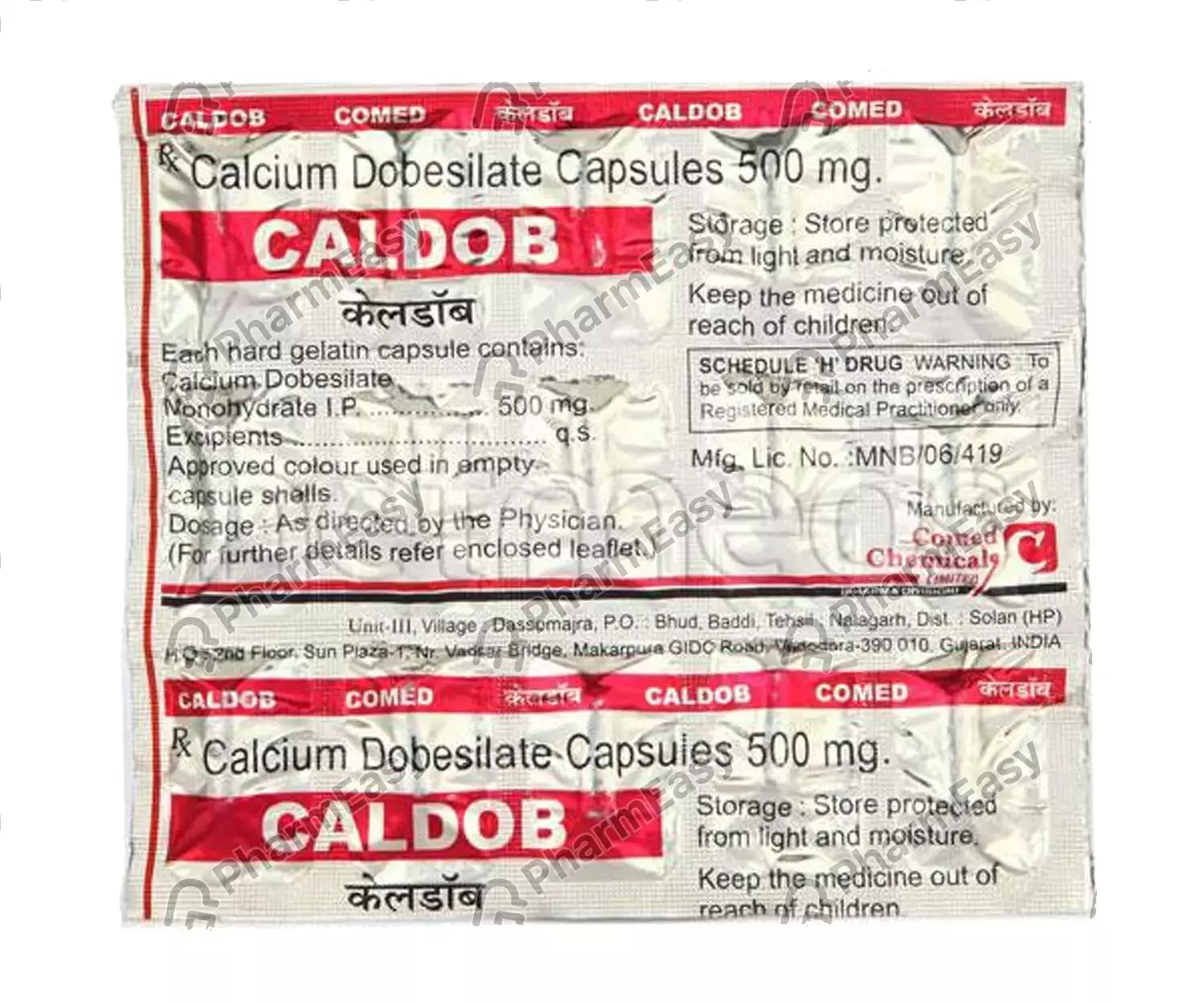 Caldob 500 Mg Capsule 10