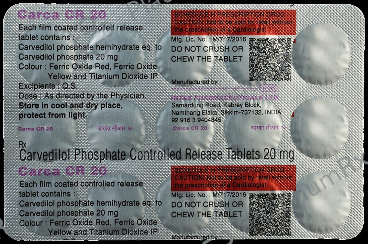 Carca 20 Mg Tablet Cr 10