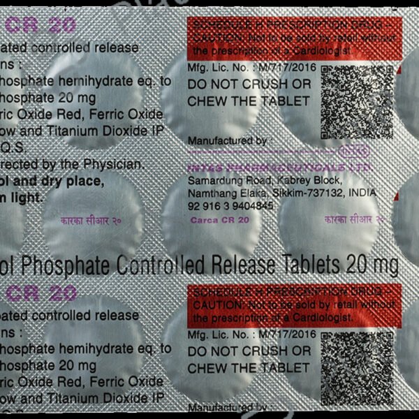 Carca 20 Mg Tablet Cr 10