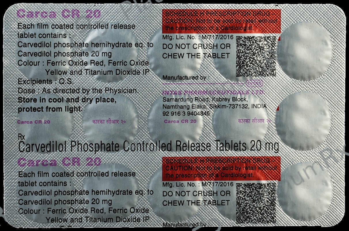 Carca 20 Mg Tablet Cr 10