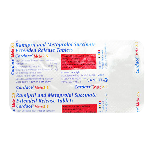 Cardace Meto 25/2.5 Mg Tablet Er 1