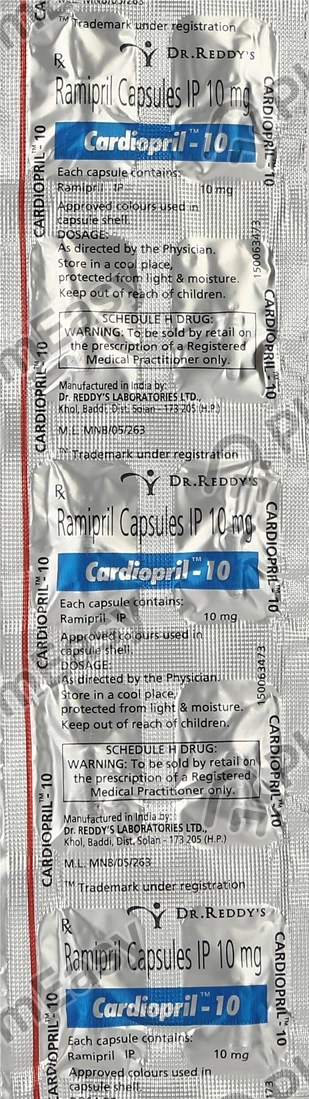 Cardiopril 10 Mg Capsule 10