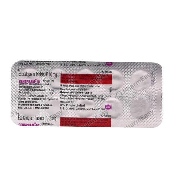 Censpram 20 Mg Tablet 10