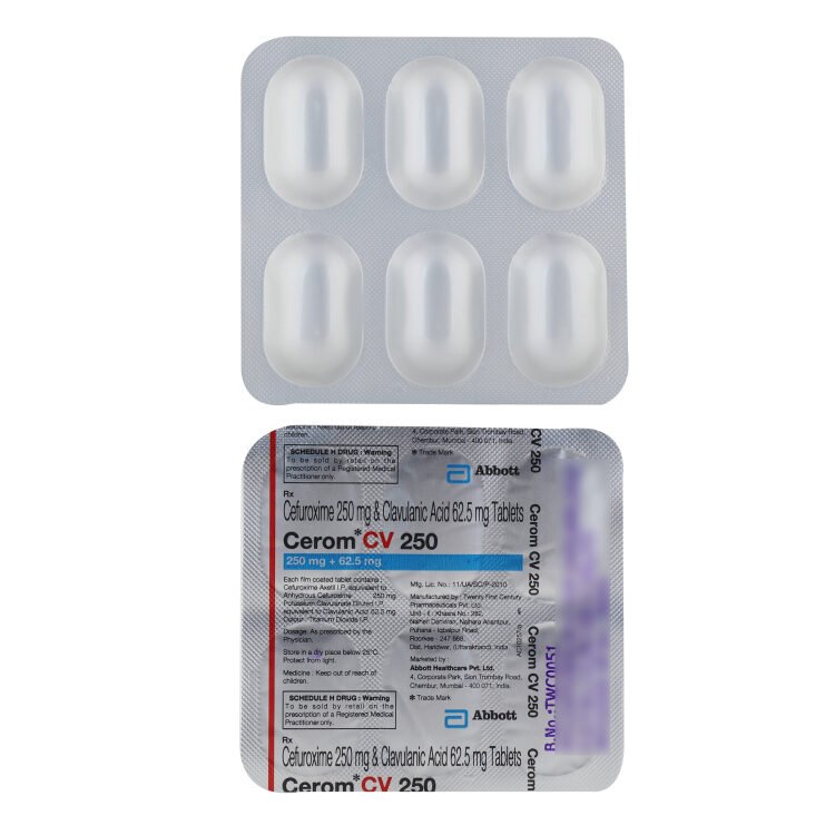 Cerom Cv 250/62.5 Mg Tablet 6