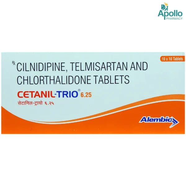 Cetanil Trio 6.25 Mg Tablet 10