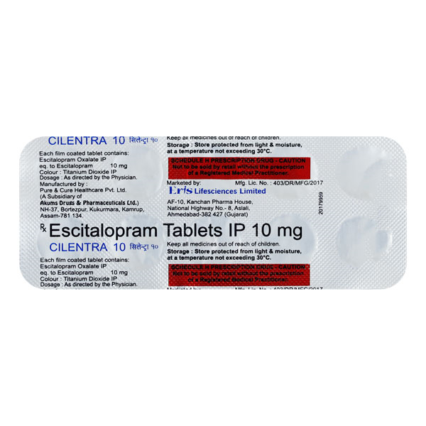 Cilentra 10 Mg Tablet 10