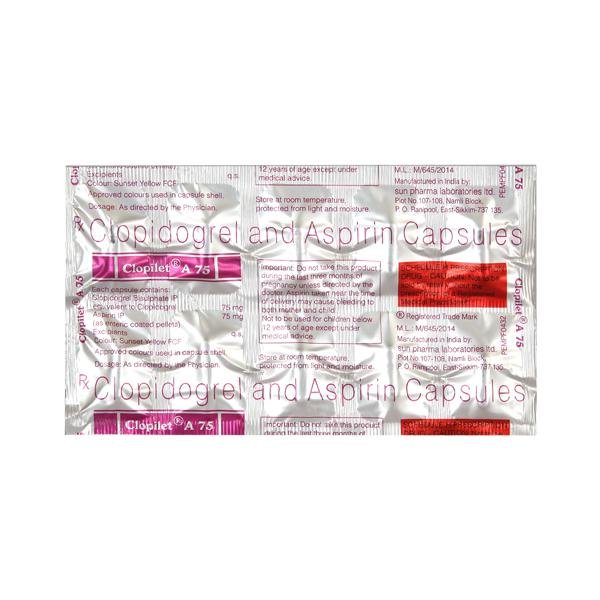 Clopilet A 75Mg Capsule