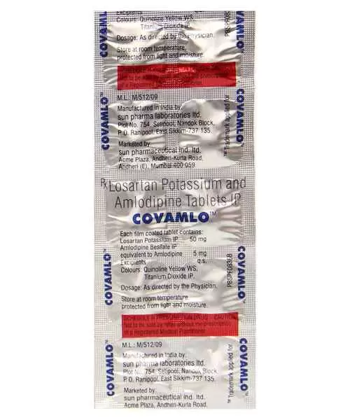 Covamlo 50/5 Mg Tablet 10