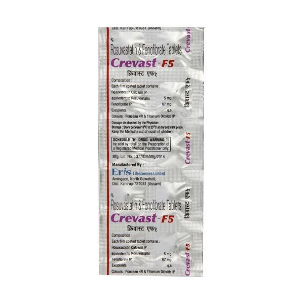 Crevast F 5 /145Mg Tablet 10