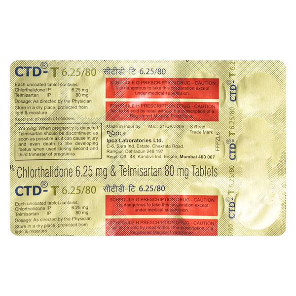 Ctd-T 6.25/80 Mg Tablet 10