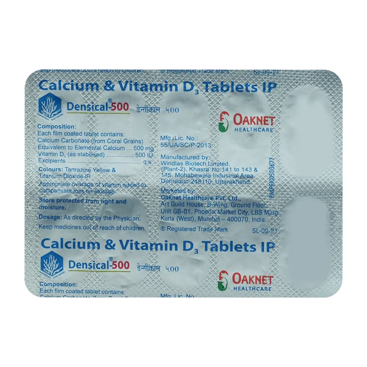 Densical 500 Mg Tablet 10