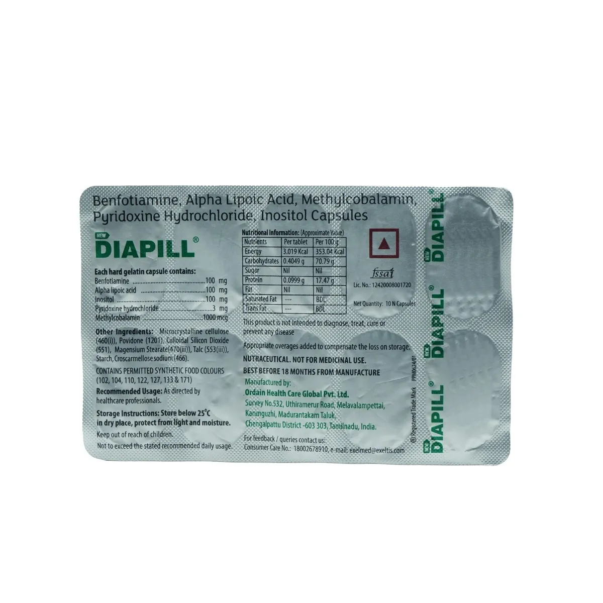 Diapill Tablet 10
