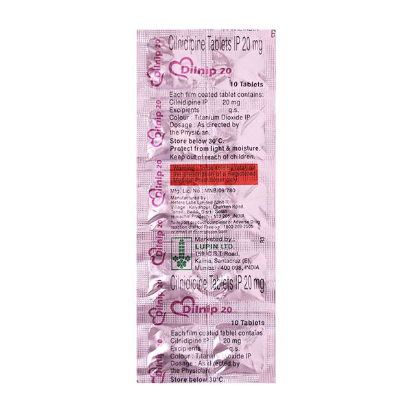 Dilnip 20 Mg Tablet 10