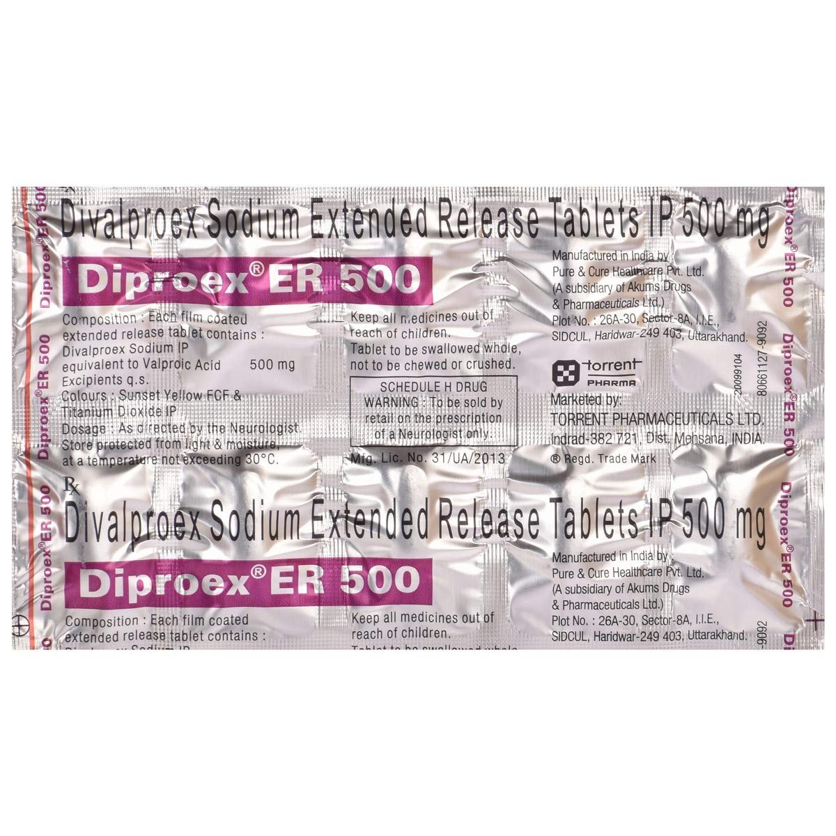 Diproex 500 Mg Tablet Er 10