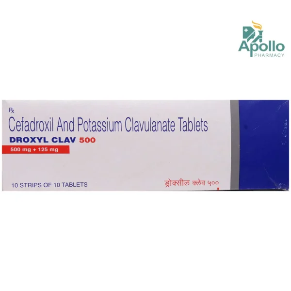 Droxyl Clav 500/125 Mg Tablet 10