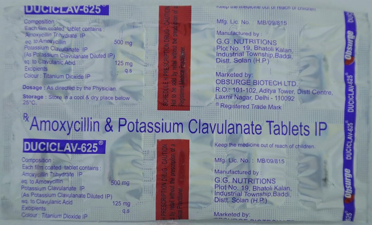 Duciclav 500/125 Mg Tablet 5