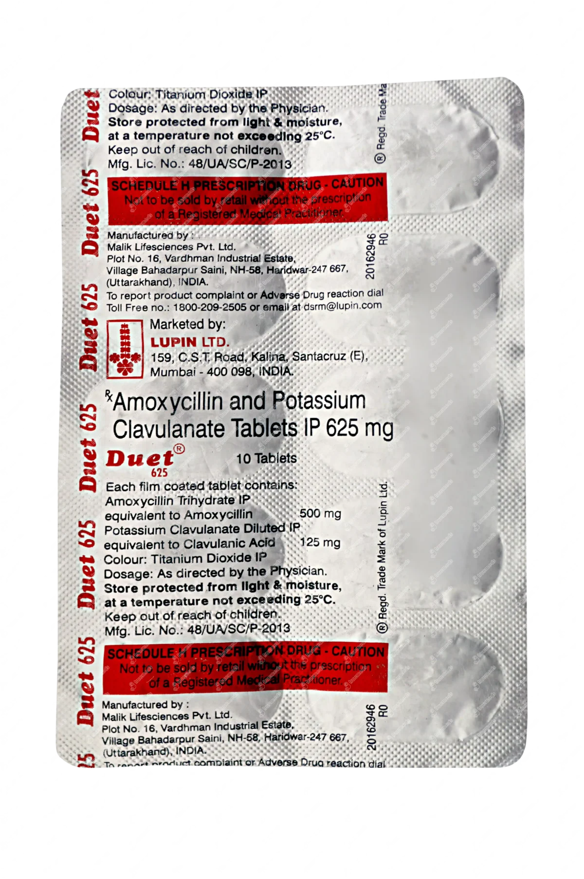 Duet 400/57 Mg Tablet 10