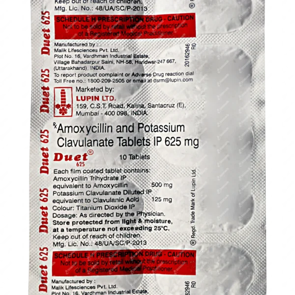 Duet 400/57 Mg Tablet 10