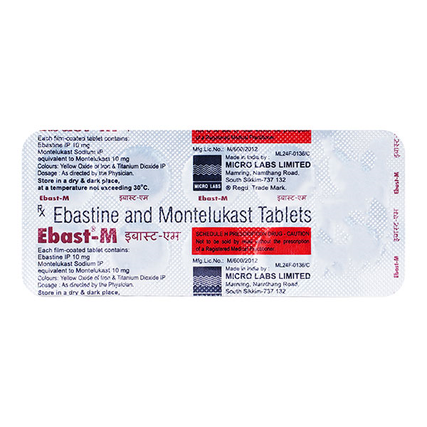 Ebast M 10/10 Mg Tablet 10