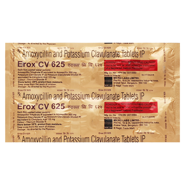 Erox Cv 500/125 Mg Tablet 6