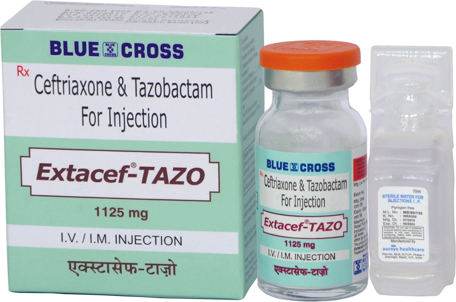 Extacef Tazo 1000/125 Mg Injection 10 Ml