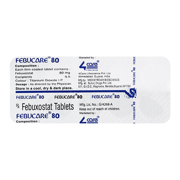 Febucare 80 Mg Tablet 10