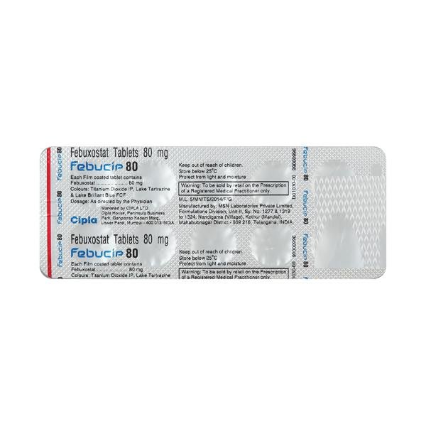 Febucip 80 Mg Tablet 10